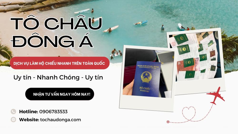 Hộ chiếu ( passport) online giá hời tại Toàn Quốc
